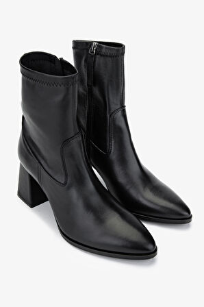 Valmenti Kadın Siyah Deri Klasik Bot 277 23016 BN BOT SK24-25 SIYAH DR