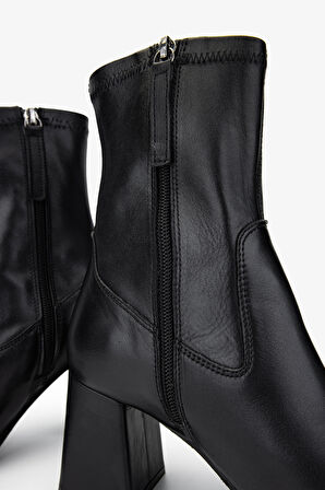 Valmenti Kadın Siyah Deri Klasik Bot 277 23016 BN BOT SK24-25 SIYAH DR