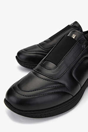 Valmenti Kadın Siyah Deri Sneakers & Spor Ayakkabı 1065 161-1184 BN AYK SK24-25 SIYAH DR