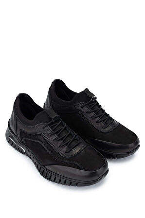 Tamer Tanca Kadın Hakiki Deri Siyah Nubuk Casual Ayakkabı 1065 176-053 BN AYK SK24-25 SIYAH NBK