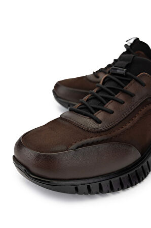 Tamer Tanca Kadın Hakiki Deri Kahverengi Nubuk Casual Ayakkabı 1065 176-053 BN AYK SK24-25 KAHVE NBK