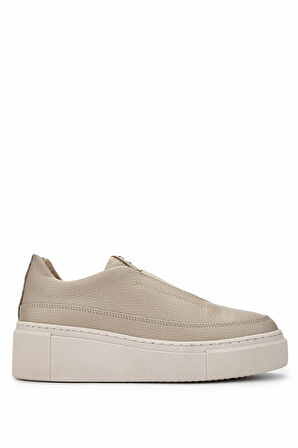 Tamer Tanca Kadın Hakiki Deri Bej Sneakers & Spor Ayakkabı 937 01 BN AYK SK24-25 BEJ FLTR