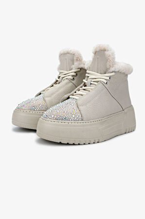 Valmenti Kadın Casual Bot 1011 6452 BN BOT SK24-25 BEJ FLTR/TASLI