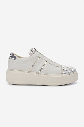 Valmenti Kadın Sneakers & Spor Ayakkabı 1011 6627 BN AYK SK24-25 BEJ FLTR/YLN