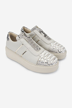Valmenti Kadın Sneakers & Spor Ayakkabı 1011 6627 BN AYK SK24-25 BEJ FLTR/YLN
