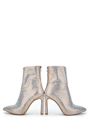 Tamer Tanca Kadın Hakiki Deri Bej Topuklu Bot 891 283 BN BOT SK24-25 BEJ TASLI