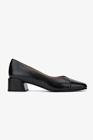 Valmenti Kadın Hakiki Deri Siyah Deri Topuklu Ayakkabı 33 ZC-7716 BN AYK SK24-25 SIYAH DR