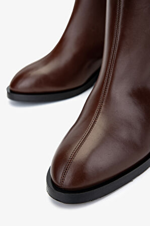 Valmenti Kadın Hakiki Deri Kahverengi Topuklu Bot 33 6551 BN BOT SK24-25 FINDIK DR