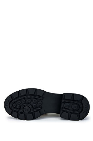 Tamer Tanca Kadın Hakiki Deri Bej Loafer Ayakkabı 33 2000-1 BN AYK SK24-25 BEJ DR/SYH YLN