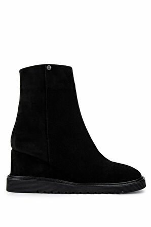 Tamer Tanca Kadın Hakiki Deri Siyah Süet Casual Bot 33 415 BN BOT SK24-25 SIYAH SUET