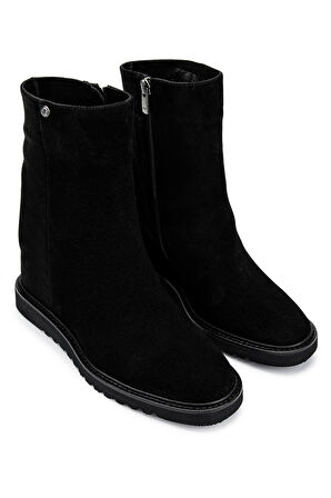 Tamer Tanca Kadın Hakiki Deri Siyah Süet Casual Bot 33 415 BN BOT SK24-25 SIYAH SUET