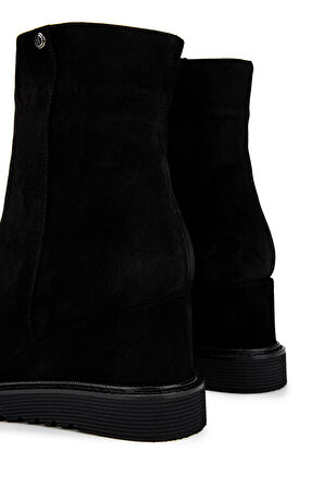 Tamer Tanca Kadın Hakiki Deri Siyah Süet Casual Bot 33 415 BN BOT SK24-25 SIYAH SUET