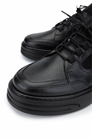 Tamer Tanca Erkek Hakiki Deri Siyah Deri Casual Ayakkabı 537 3479 ERK AYK SK24-25 SIYAH DR