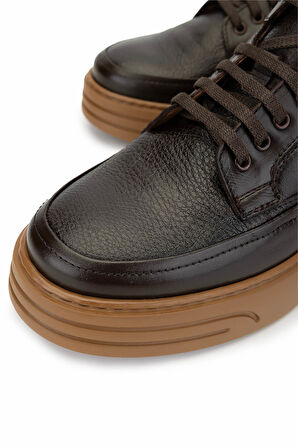 Tamer Tanca Erkek Hakiki Deri Kahverengi Casual Bot 537 3418 ERK BOT SK24-25 KHV DR/KHV FLTR