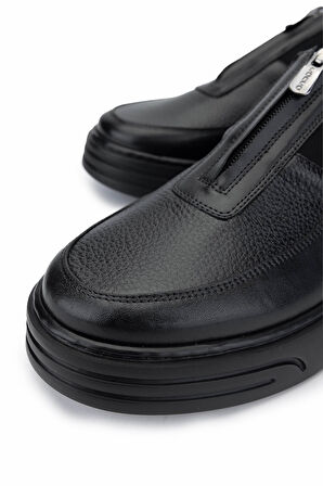 Tamer Tanca Erkek Hakiki Deri Siyah Deri Casual Ayakkabı 537 3481 ERK AYK SK24-25 SIYAH DR