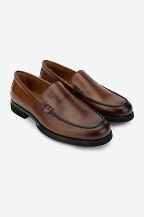 Valmenti Erkek Hakiki Deri Taba Deri Loafer Ayakkabı 537 3490 ERK AYK SK24-25 TABA DR