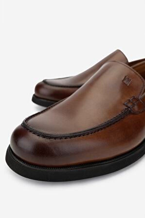 Valmenti Erkek Hakiki Deri Taba Deri Loafer Ayakkabı 537 3490 ERK AYK SK24-25 TABA DR