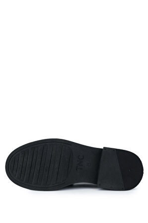 Tamer Tanca Kadın Hakiki Deri Siyah Rugan Loafer Ayakkabı 1066 2305 BN AYK SK24-25 SIYAH KRSK RGN