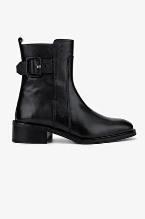 Valmenti Kadın Siyah Deri Casual Bot 1072 Z-9650 BN BOT SK24-25 SIYAH DR