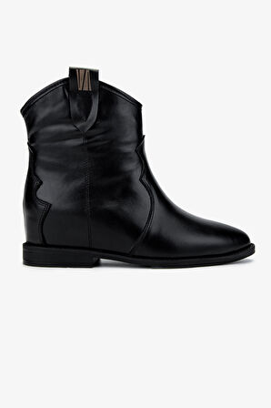 Valmenti Kadın Siyah Deri Casual Bot 312 88240 BN BOT SK24-25 SIYAH DR