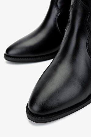 Valmenti Kadın Siyah Deri Casual Bot 312 88240 BN BOT SK24-25 SIYAH DR