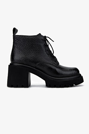 Valmenti Kadın Siyah Floter Topuklu Bot 1031 001-R27723 BN BOT SK24-25 SIYAH FLTR