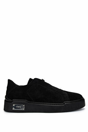 Tamer Tanca Erkek Hakiki Deri Siyah Süet Sneakers & Spor Ayakkabı 352 23370 ERK AYK Y25 SIYAH SUET