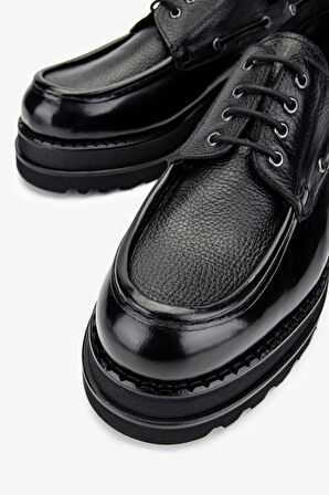 Valmenti Erkek Hakiki Deri Siyah Casual Ayakkabı 771 502 ERK AYK Y24 SYH FLTR/ACMA