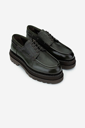 Valmenti Erkek Haki Hakiki Deri Casual Ayakkabı 771 502 ERK AYK Y24 HAKI FLTR/ACMA