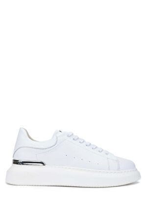 Tamer Tanca Erkek Hakiki Deri Beyaz Sneakers & Spor Ayakkabı 933 BACKS ERK AYK SK24-25 BYZ DR/BYZ