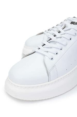 Tamer Tanca Erkek Hakiki Deri Beyaz Sneakers & Spor Ayakkabı 933 BACKS ERK AYK SK24-25 BYZ DR/BYZ