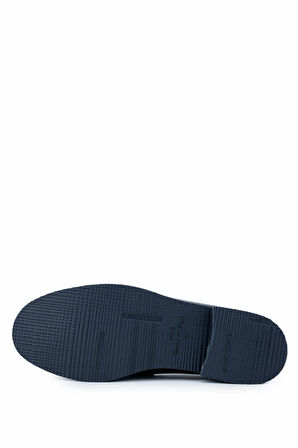 Tamer Tanca Erkek Hakiki Deri Lacivert Loafer Ayakkabı 1008 3390 ERK AYK SK24-25 LACI DR