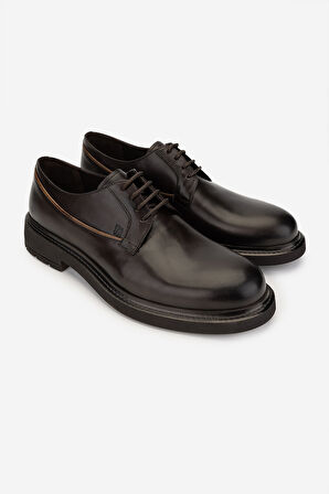 Valmenti Erkek Hakiki Deri Kahverengi Klasik Ayakkabı 987 144 ERK AYK SK24-25 KAHVE DR