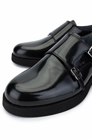 Tamer Tanca Erkek Hakiki Deri Makosen Açma Klasik Ayakkabı 987 146 ERK AYK SK24-25 SIYAH ACMA