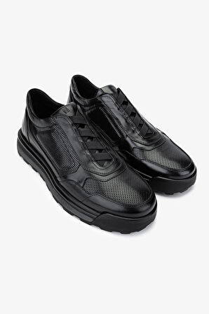 Valmenti Erkek Hakiki Deri Siyah Deri Casual Ayakkabı 537 3510 ERK AYK SK24-25 SIYAH DR