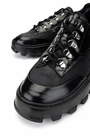 Tamer Tanca Erkek Hakiki Deri Siyah Sneakers & Spor Ayakkabı 698 1061-2 ERK AYK SK23/24 SYH ACMA/SYH BSK