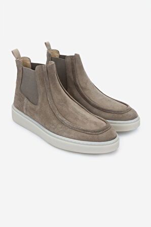 Valmenti Erkek Hakiki Deri Vizon Süet Casual Bot 698 1147-2 ERK BOT SK24-25 VIZON SUET