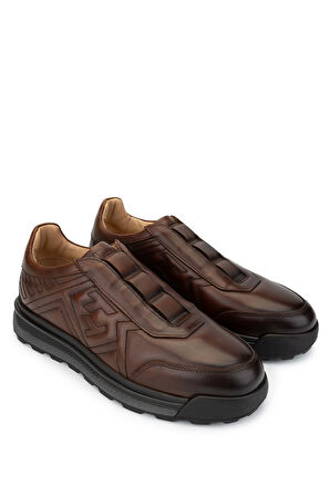 Tamer Tanca Erkek Hakiki Deri Taba Casual Ayakkabı 698 1148-1 ERK AYK SK24-25 TABA