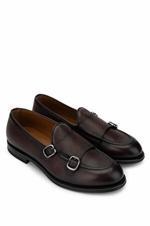 Franceschetti Erkek Hakiki Deri Kahverengi Loafer Ayakkabı 981 2366003 ERK AYK SK24-25 T.MORO