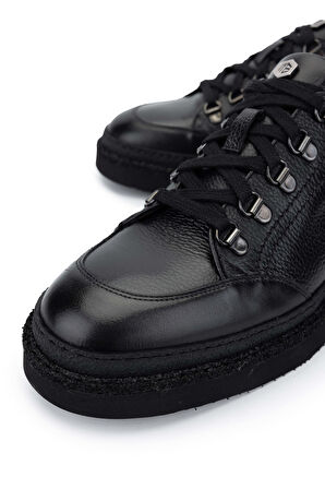 Mario Bruni Erkek Hakiki Deri Siyah Casual Ayakkabı 1024 64984 ERK AYK SK24-25 NERO