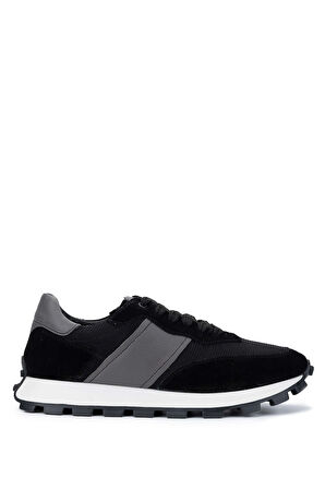 Tamer Tanca Erkek Deri & Tekstil Siyah Sneakers & Spor Ayakkabı 1084 7002 ERK AYK SK24-25 SIYAH
