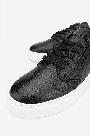Valmenti Cess Erkek Siyah Floter Hakiki Deri Sneakers & Spor Ayakkabı 04 2509 ERK AYK Y24