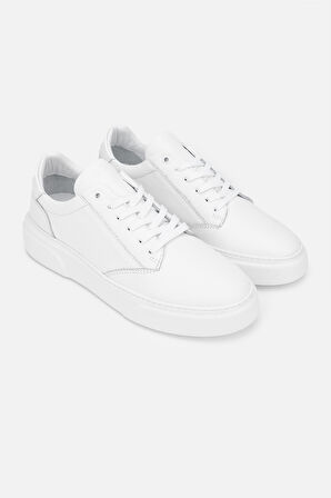 Valmenti Cess Erkek Beyaz Floter Hakiki Deri Sneakers & Spor Ayakkabı 04 2509 ERK AYK Y24