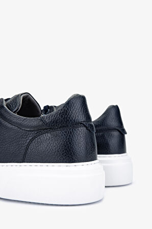 Valmenti Cess Erkek Lacivert Floter Hakiki Deri Sneakers & Spor Ayakkabı 04 2509 ERK AYK Y24