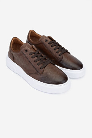 Valmenti Cess Erkek Kahverengi Floter Hakiki Deri Sneakers & Spor Ayakkabı 04 2509 ERK AYK Y24