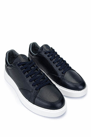 Tamer Tanca Erkek Hakiki Deri Lacivert Sneakers & Spor Ayakkabı 04 3522 ERK AYK SK24-25 LACI FLTR