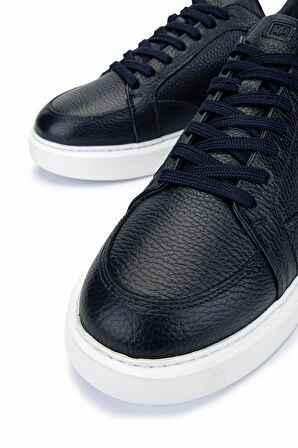 Tamer Tanca Erkek Hakiki Deri Lacivert Sneakers & Spor Ayakkabı 04 3522 ERK AYK SK24-25 LACI FLTR