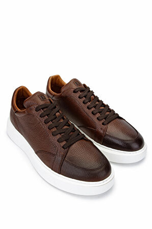 Tamer Tanca Erkek Hakiki Deri Kahverengi Sneakers & Spor Ayakkabı 04 3522 ERK AYK SK24-25 KAHVE FLTR