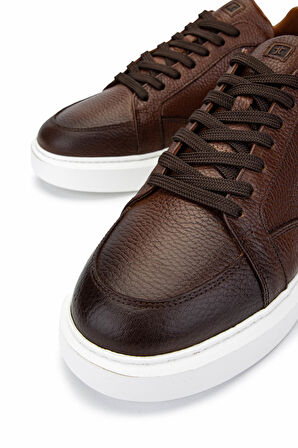 Tamer Tanca Erkek Hakiki Deri Kahverengi Sneakers & Spor Ayakkabı 04 3522 ERK AYK SK24-25 KAHVE FLTR