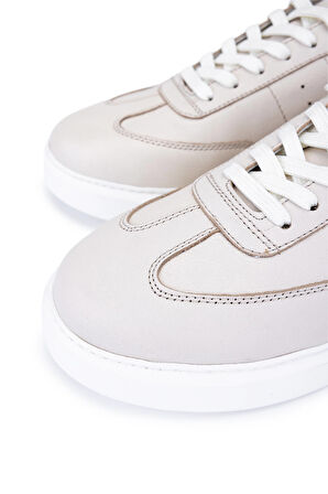 Tamer Tanca Erkek Hakiki Deri Bej Sneakers & Spor Ayakkabı 04 3508 ERK AYK SK24-25 BEJ